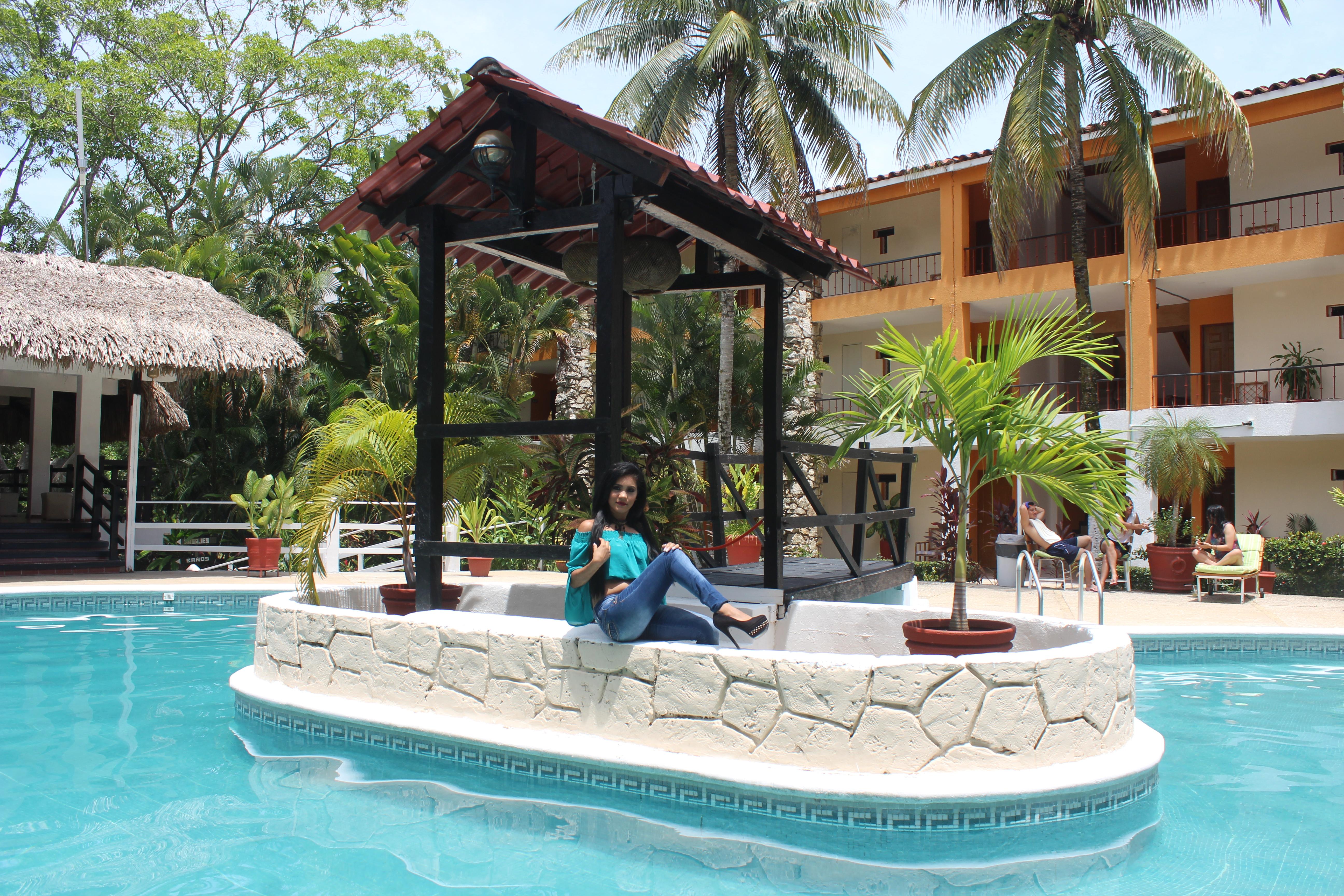 Hotel Plaza Palenque Bagian luar foto